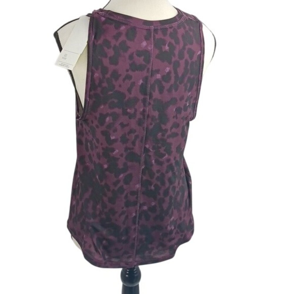 All in Motion Tank Top Womens Size XS Purple Animal Print Wicking Activewear - Picture 5 of 7